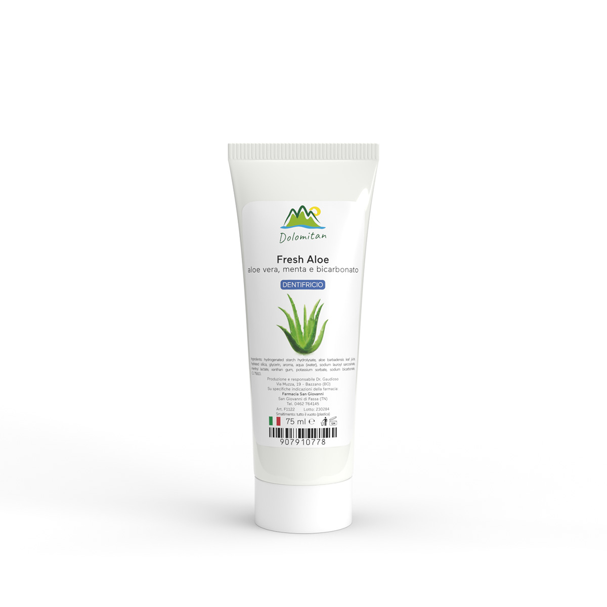 Fresh Aloe - Aloe Vera, Menta e Bicarbonato Dentifricio 75 ml | Dolomiti e  Natura - Ecommerce Farmacia