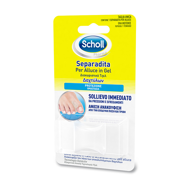Scholl Gel Activ Separadita Per Alluce in Gel Dolomiti e Natura