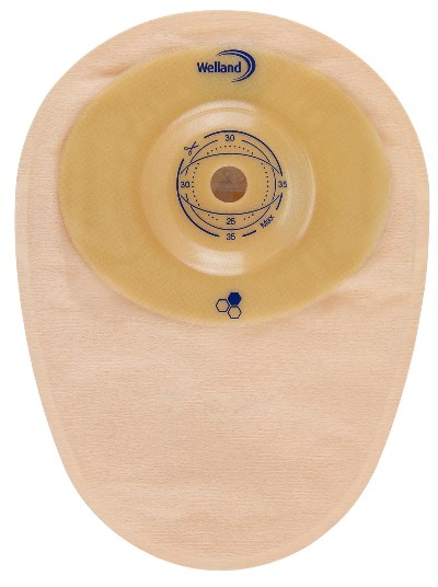 Sacca Per Colostomia Welland Aurum Profile Colo Midi Opaca Pretagliata Diametro 32 Mm Inizio Convessita' 48 Mm 10 Pezzi