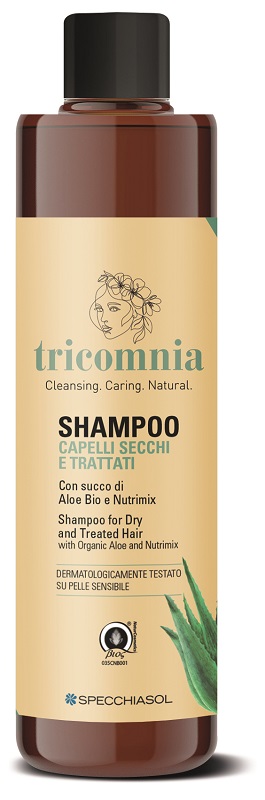 Tricomnia Shampoo Capelli Secchi E Trattati 250 Ml
